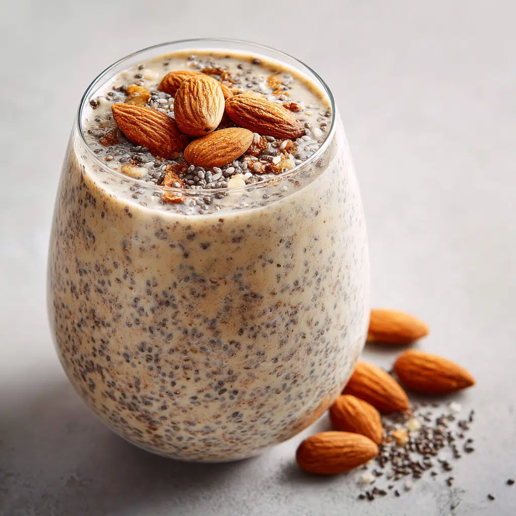 Banana and Chia Seeds Smoothie Recipe for Weight Loss & Energy 1 banana and chia seeds smoothie in a glass cup