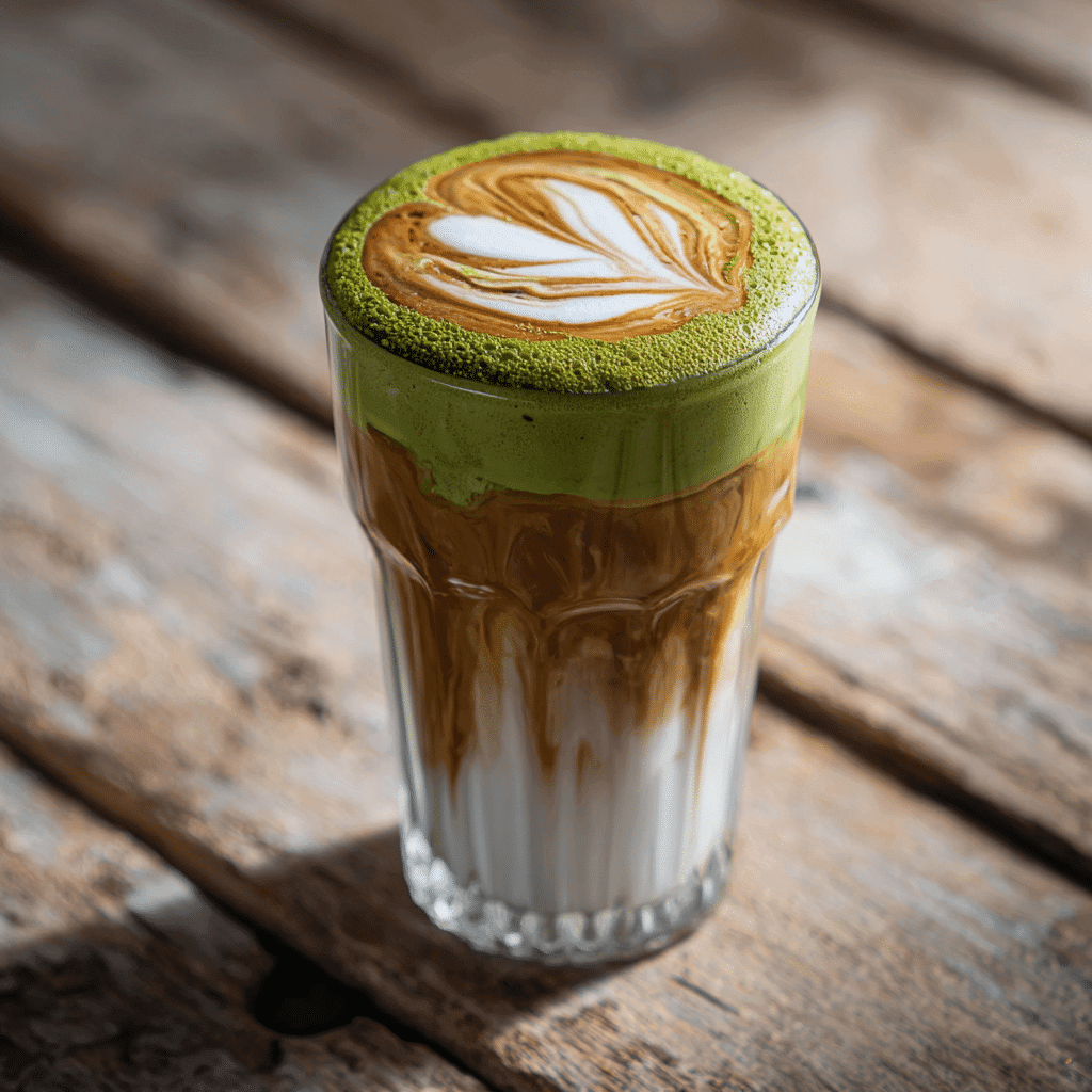 Brown Sugar Matcha Latte Recipe: Smooth, Rich & Surprisingly Easy 6 Brown sugar matcha latte with rustic swirl presentation