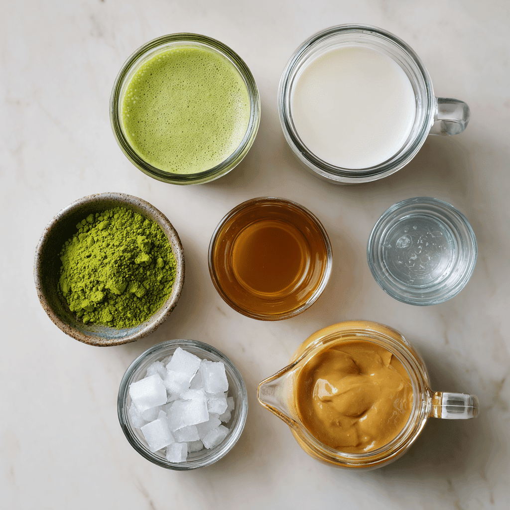 Caramel Matcha Latte: Easy, Creamy Recipe You Can Make at Home 6 Ingredients for homemade caramel matcha latte