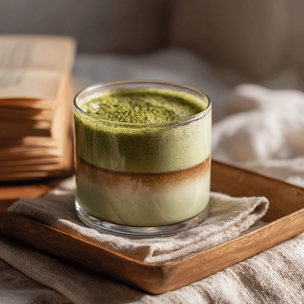 Chai Matcha Latte: A Bold, Healthy Twist on Your Favorite Latte 7 Chai matcha latte in a glass cup with cozy background