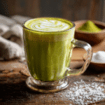 Coconut Matcha Latte – Creamy, Energizing, and Easy to Make 8 coconut matcha latte in a glass mug