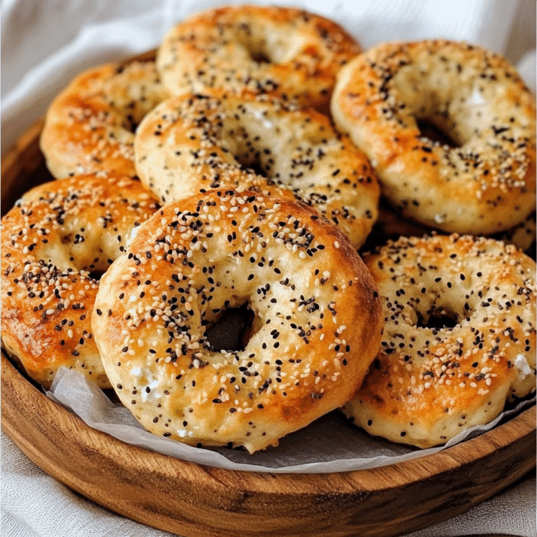 Cottage Cheese Bagels with Almond Flour – Easy, Chewy & Grain-Free 5 Cottage cheese bagels with almond flour on rustic table