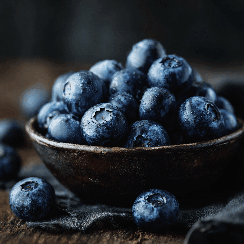 Blueberry Chia Seed Smoothie – A Simple, Nourishing Way to Start Your Day 5 Close-up of fresh blueberries for blueberry chia seed smoothie