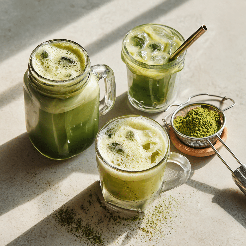 Iced Matcha Latte Without a Whisk: Easy Ways to Make It Smooth at Home 1 iced matcha latte without a whisk made three different ways