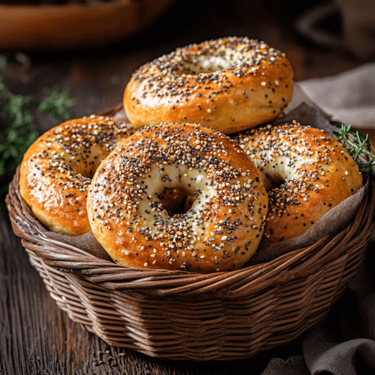 Keto Cottage Cheese Bagels – Soft, Low-Carb & Easy to Make 5 Freshly baked keto cottage cheese bagels in basket
