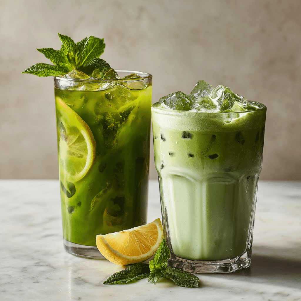 Matcha Iced Tea vs Iced Matcha Latte: What’s the Difference? 1 matcha iced tea vs iced matcha latte texture comparison