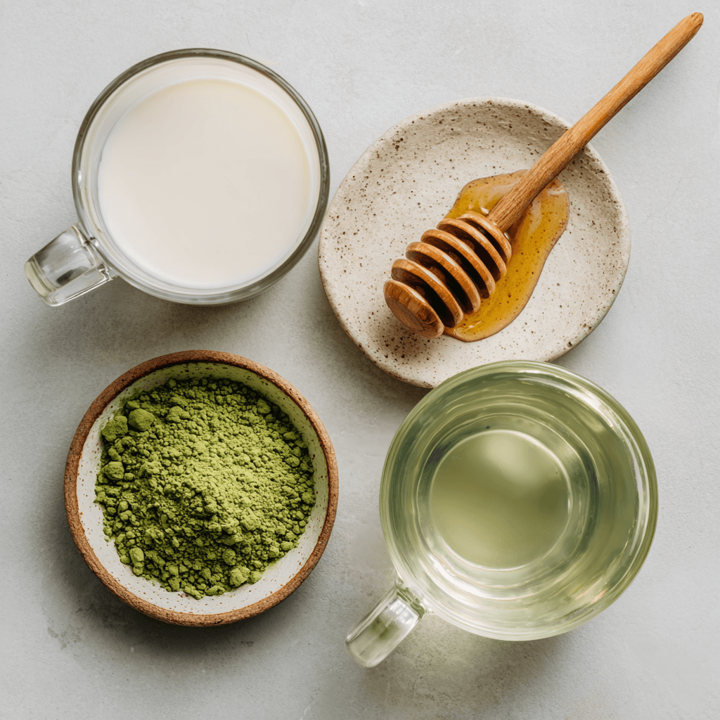 How to Make a Creamy Matcha Latte with Almond Milk 5 Ingredients for matcha latte with almond milk