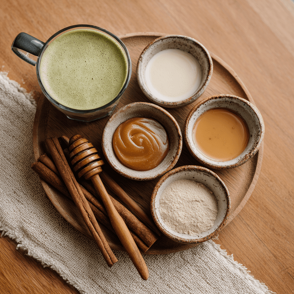 Matcha Latte Recipe Without Whisk – Creamy, Simple & Fast 7 Matcha latte with flavor boosters like vanilla, honey, and cinnamon