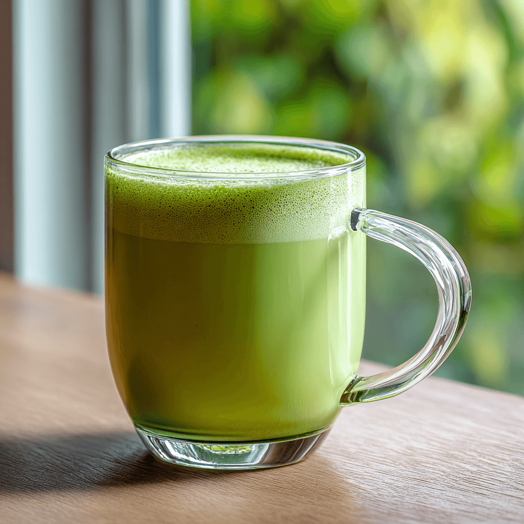 Matcha Latte Recipe Without Whisk – Creamy, Simple & Fast 5 Smooth matcha latte in glass without using a whisk