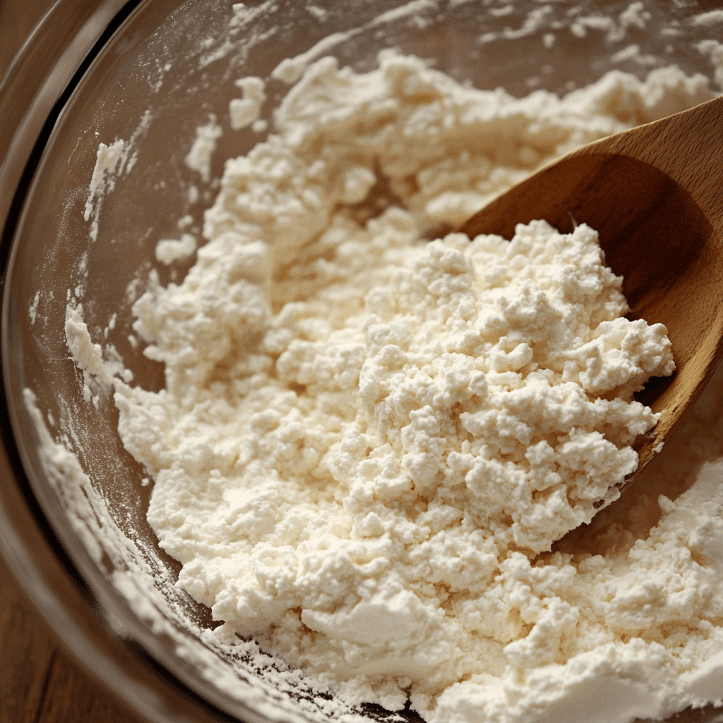 Air Fryer Cottage Cheese Bagels: Easy, High-Protein Breakfast 8 Mixing dough for air fryer cottage cheese bagels