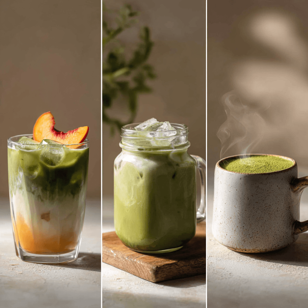 Peach Matcha Latte: Refreshing, Healthy, and Easy to Make 7 Iced, blended, and hot peach matcha latte variations