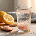 Pink Salt Weight Loss Recipe: Easy 3-Ingredient Morning Detox 4 pink salt weight loss recipe in a clear glass on kitchen counter