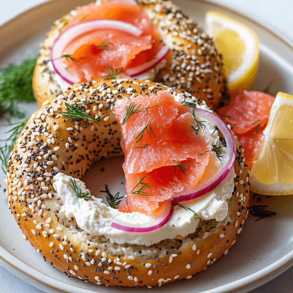 Cottage Cheese Bagels with Almond Flour – Easy, Chewy & Grain-Free 8 Served cottage cheese bagels with cream cheese and lox