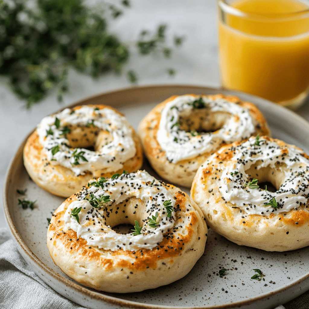 Gluten Free Cottage Cheese Bagels That Taste Like the Real Deal 8 Served gluten free cottage cheese bagels with cream cheese
