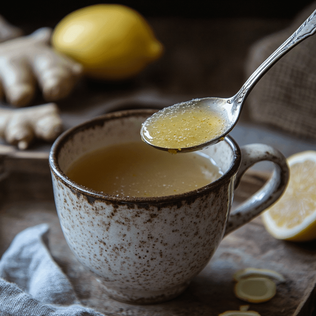 Lemon Ginger Ferment Recipe for Gut Health and Classic Comfort 6 Serving lemon ginger ferment in tea
