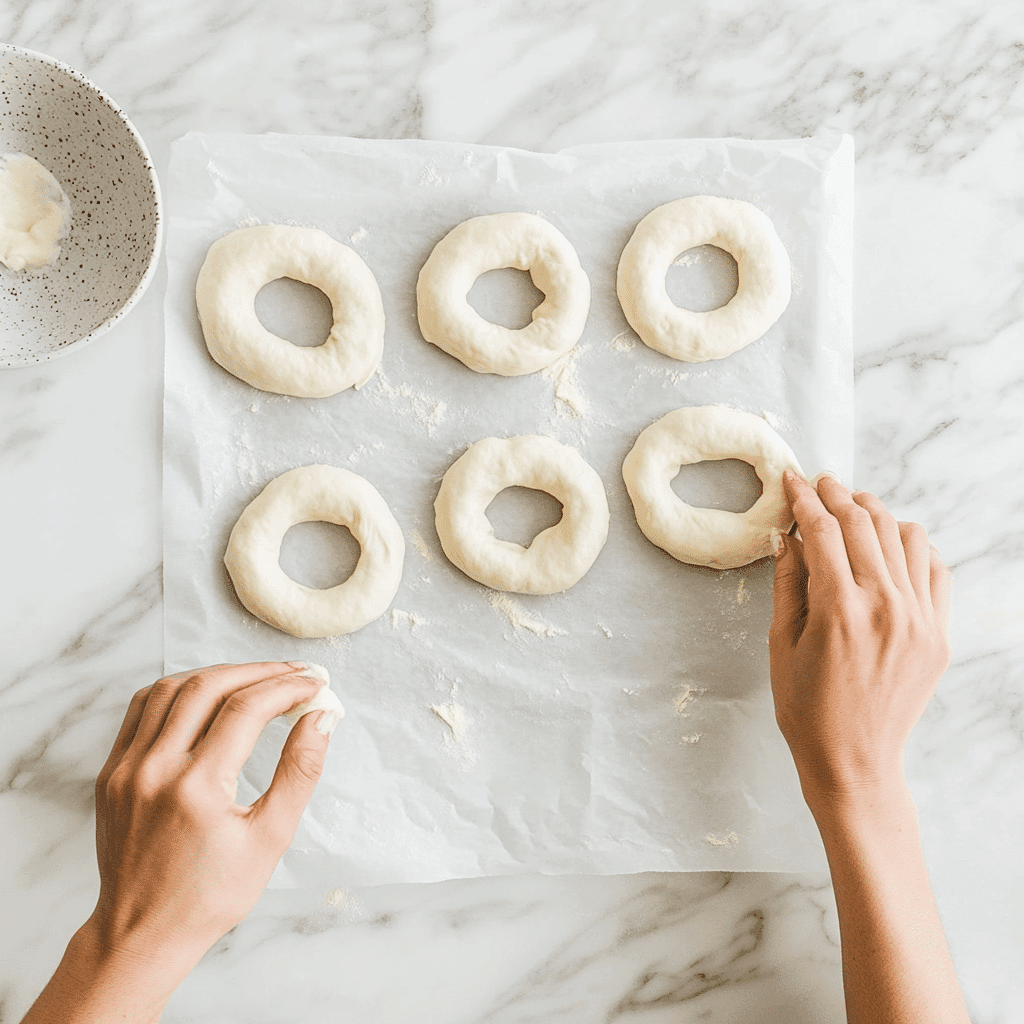 Gluten Free Cottage Cheese Bagels That Taste Like the Real Deal 7 Shaping gluten free cottage cheese bagel dough