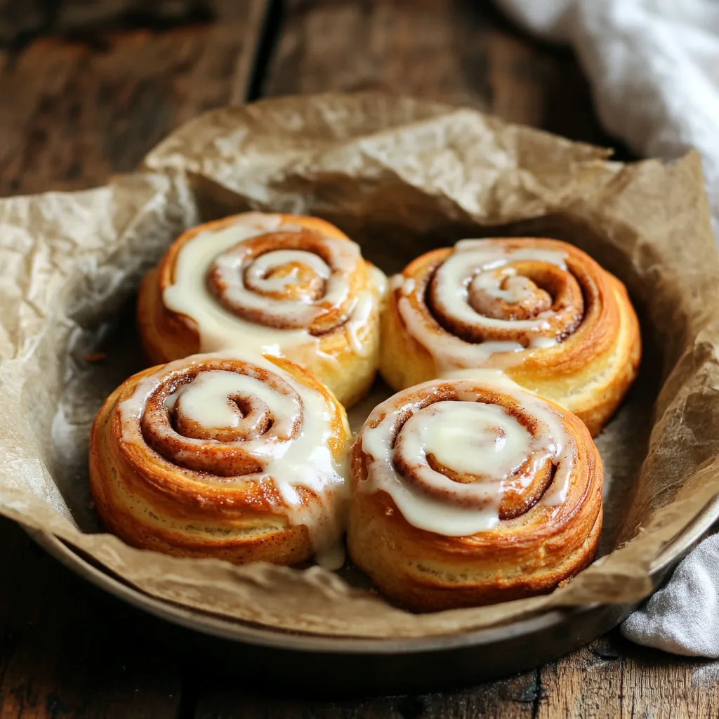 Sourdough discard cinnamon rolls fresh from the oven