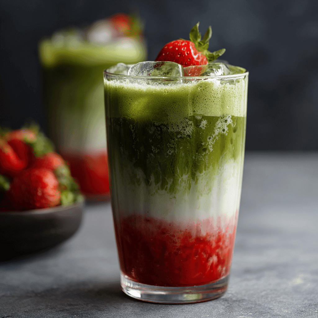 Matcha Latte Recipes That Taste Like Comfort in a Cup 2 glass cup of strawberry matcha latte