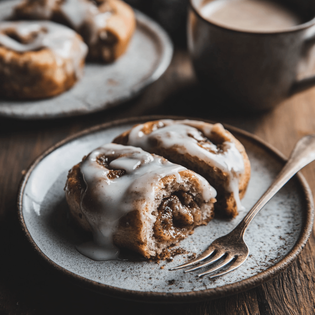 Sourdough Discard Cinnamon Rolls: The Best Way to Use Leftover Starter 8 Served sourdough discard cinnamon rolls with icing