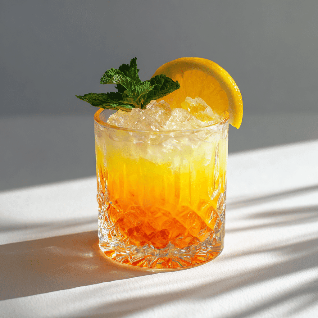 Cortisole cocktail recipe for weight loss - Easy and Healthy 4 crystal glass with cortisol cocktail for weight loss recipe on white background