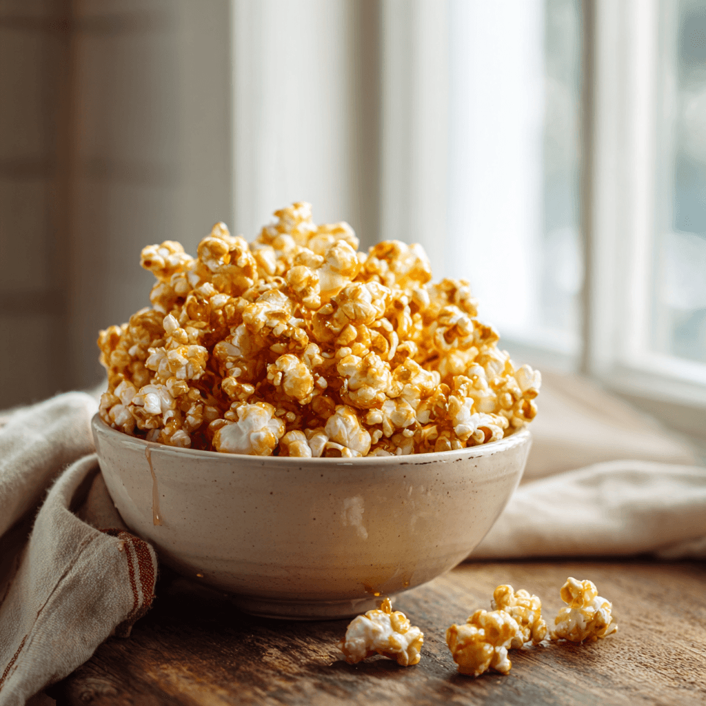 Hot Honey Popcorn Recipe: Bold, Sweet, and Spicy Snack You’ll Crave 12 Hot honey popcorn served warm in a cozy kitchen