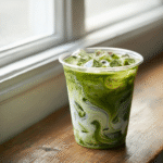 Iced Matcha Latte Starbucks: Ingredients, Calories & DIY Recipe Guide 8 iced matcha latte Starbucks in a clear cup with ice