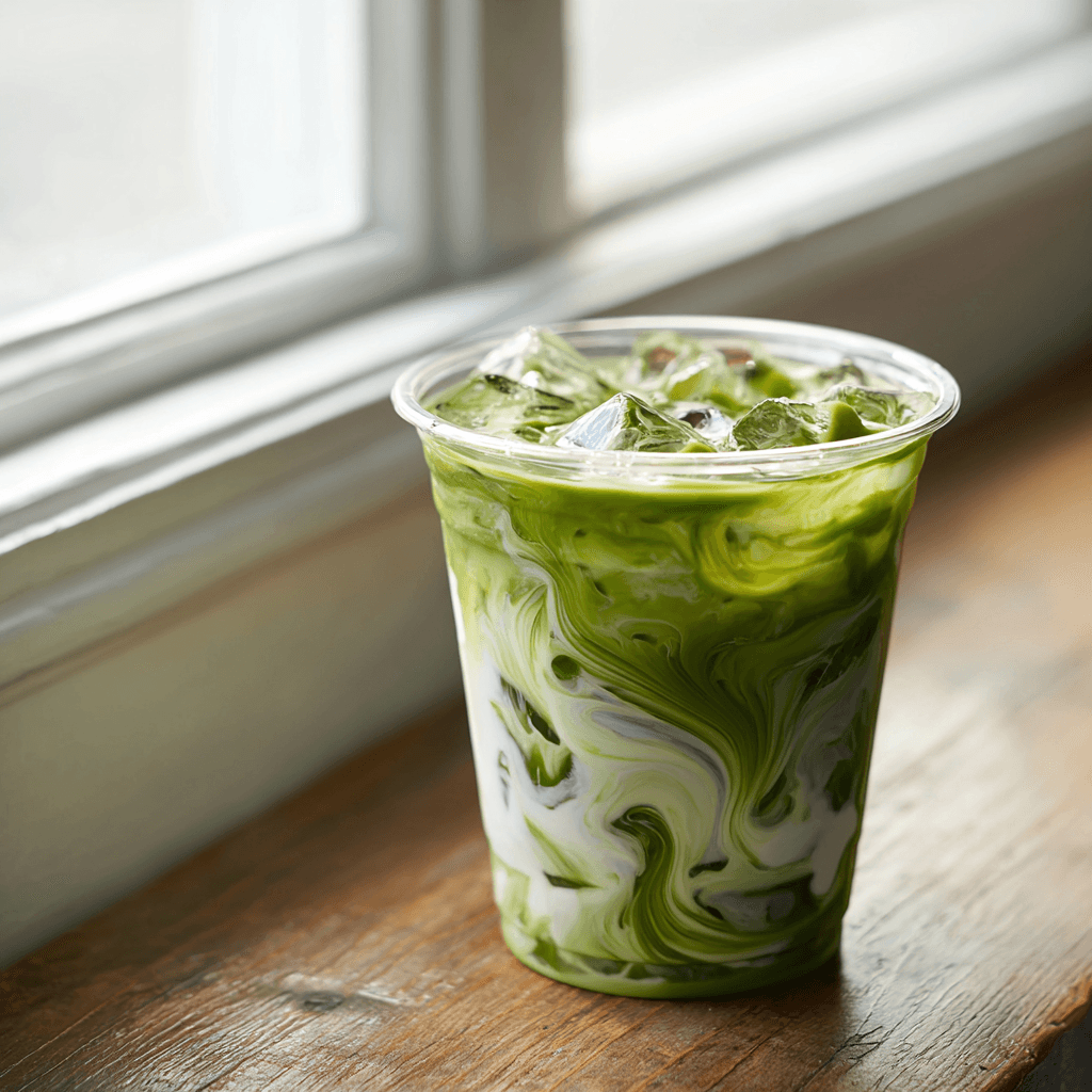 Starbucks Matcha Latte: Copycat Recipe for a Creamy, Healthy Fix 8 iced matcha latte Starbucks in a clear cup with ice