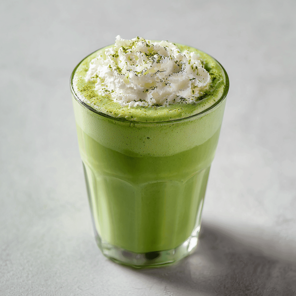 Matcha Green Tea Smoothie – Clean Energy in Every Sip 1 Close-up of creamy matcha green tea smoothie in glass