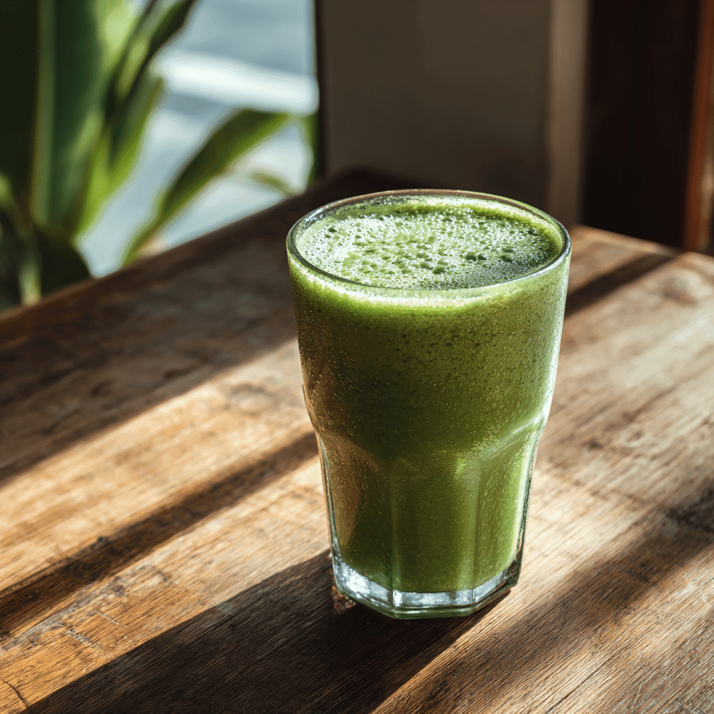 Matcha Green Tea Smoothie – Clean Energy in Every Sip 3 Glass of matcha green tea smoothie on table