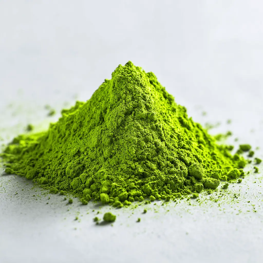 Matcha Latte Caffeine: Smooth Energy Without the Crash 3 Matcha powder on white background representing calm and clarity
