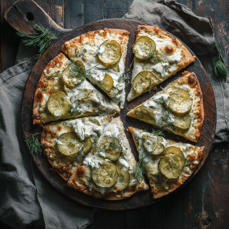 Pickle Pizza Recipe That’ll Change the Way You See Toppings 6 Pickle pizza recipe with garlic sauce and dill