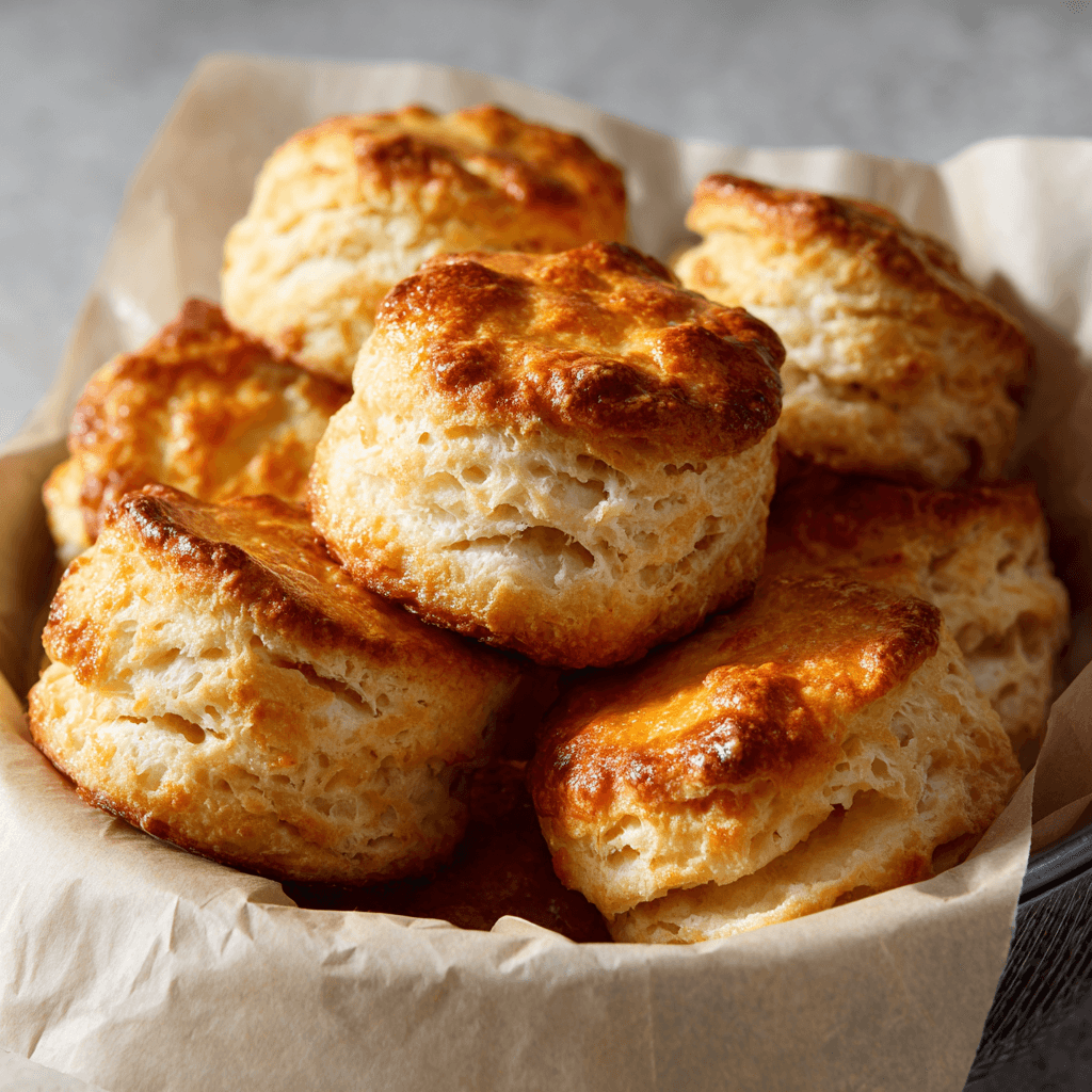 Air Fryer Biscuits: Easy Golden Perfection in Minutes 1 Golden flaky air fryer biscuits fresh from the basket