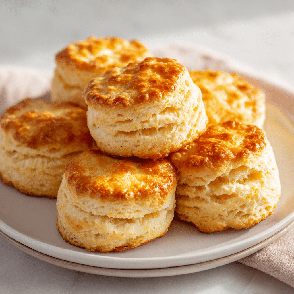 Air Fryer Biscuits: Easy Golden Perfection in Minutes 4 Step-by-step air fryer biscuits served on a white plate