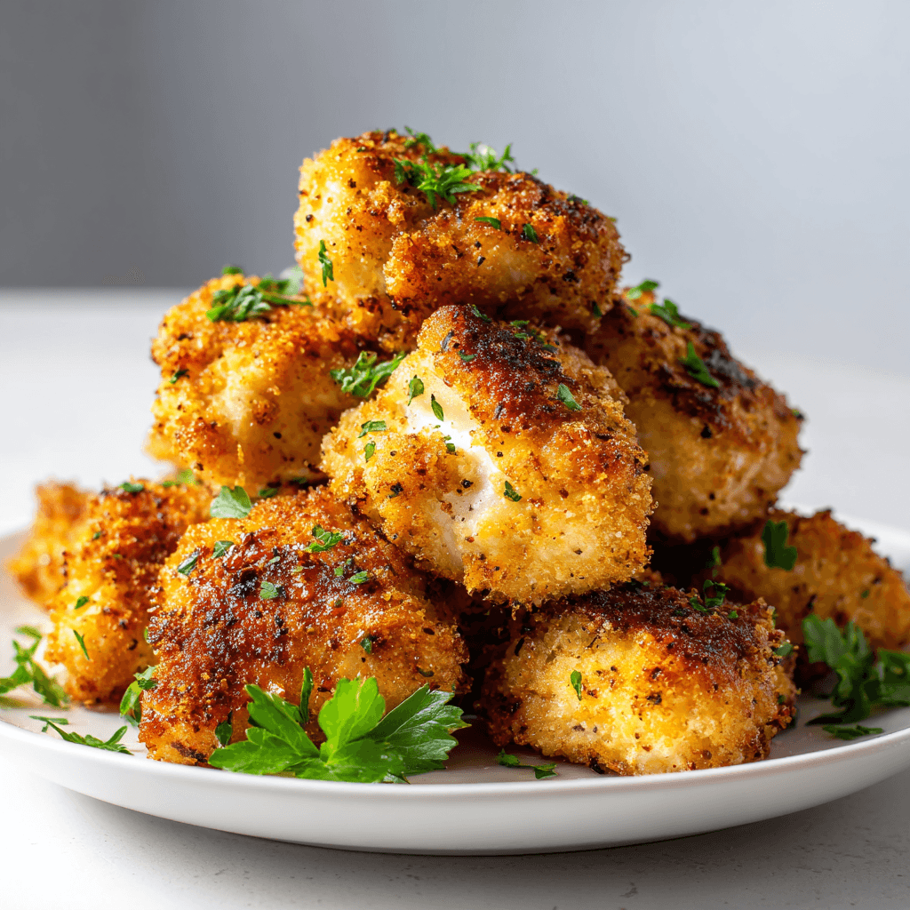 Air Fryer Chicken Bites: Crispy, Juicy, and Ready in Minutes 1 Crispy golden air fryer chicken bites served on a white plate