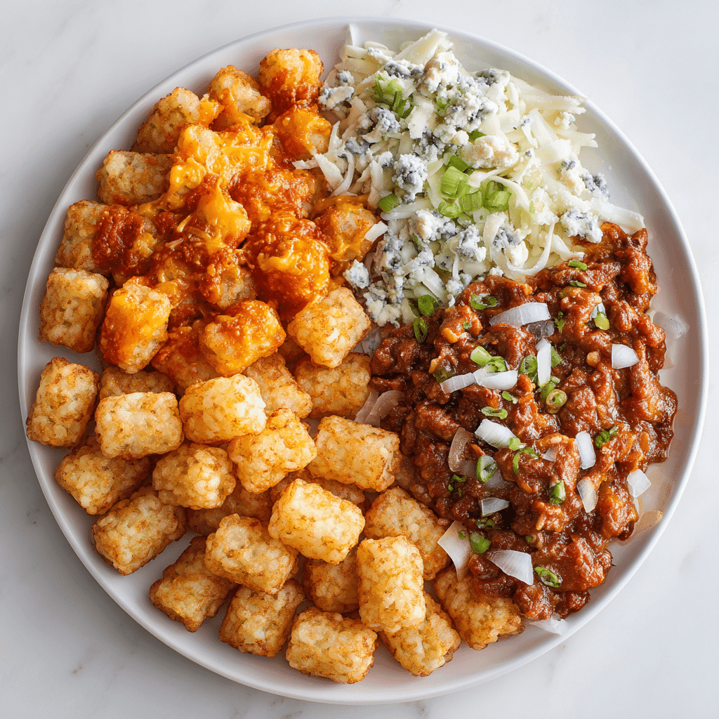 Loaded Tater Tots Recipe That’s Crispy, Cheesy, and Crowd-Pleasing 5 Classic loaded tater tot combinations including bacon cheddar ranch, buffalo chicken, and chili cheese