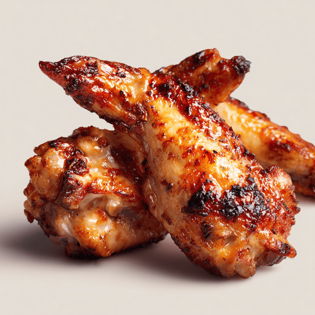 Smoked Chicken Wings – Crispy, Juicy, and Packed with Flavor 5 crispy smoked chicken wings with golden-brown skin and juicy meat