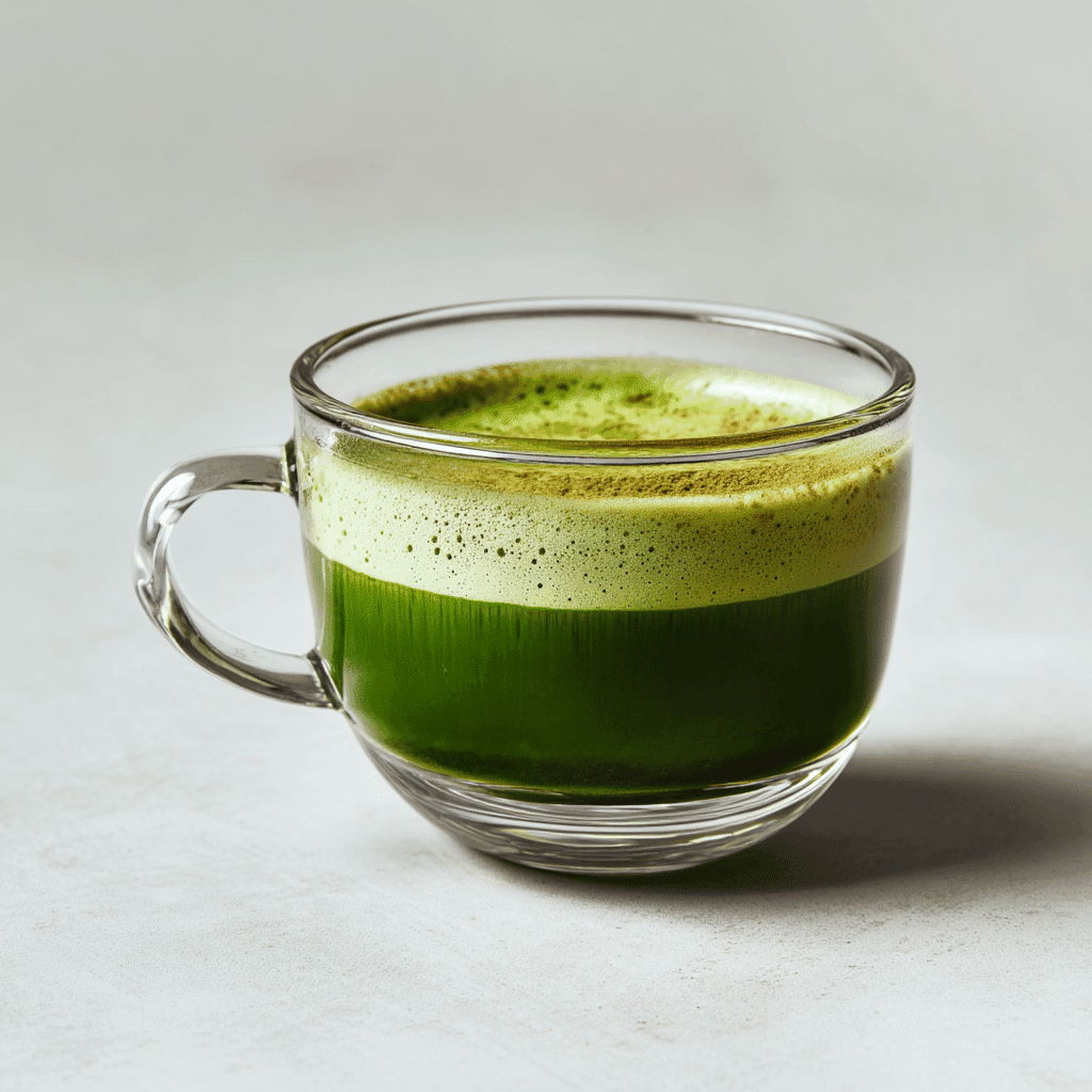 Make Matcha Tea Without Whisk – Smooth & Easy Methods That Work 1 Homemade matcha tea in a glass cup without whisk