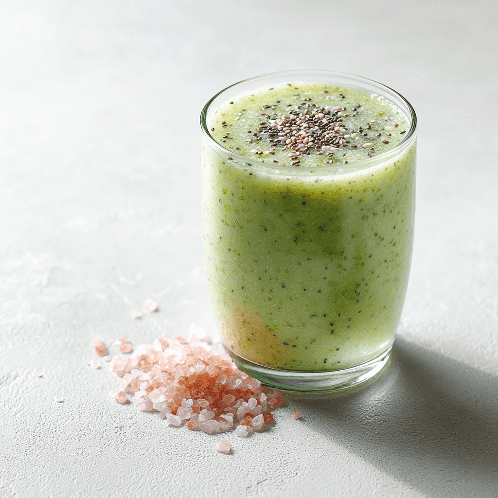 How to Use Pink Salt – 4 Proven Tricks for Fast Weight Loss 4 Chia smoothie with pink salt for natural detox