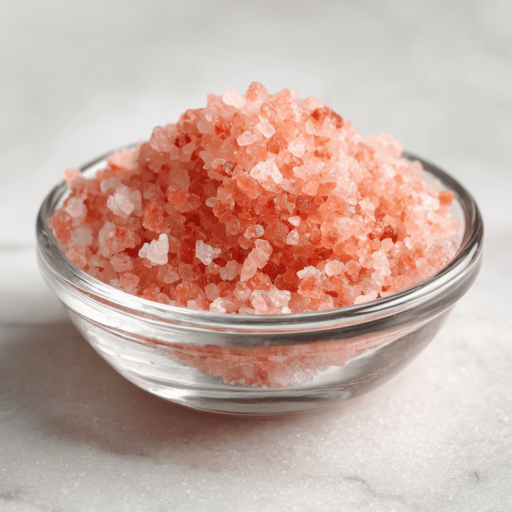 Is Pink Salt Safe for Weight Loss? Experts Break Down Real Risks 1 Pink salt in a glass bowl for weight loss use