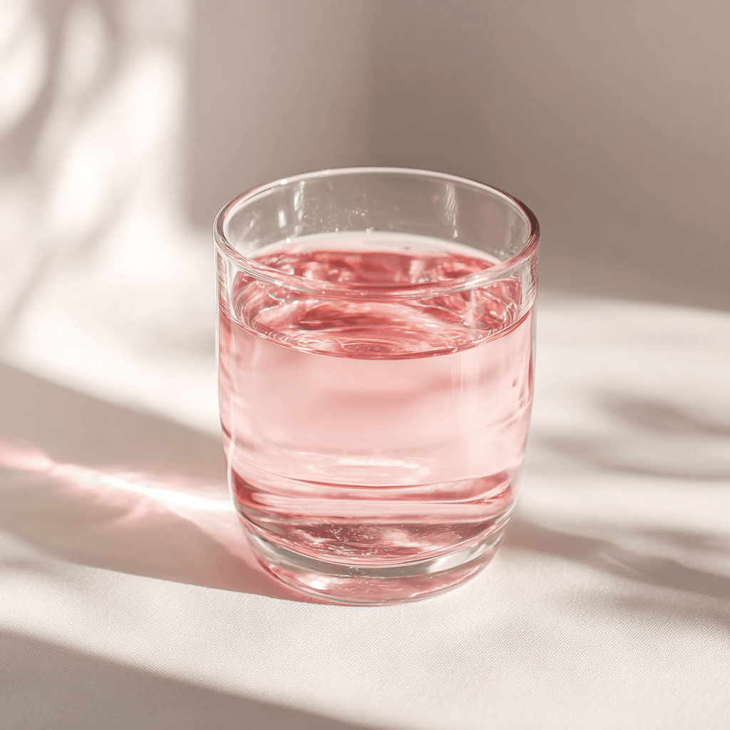 Pink Salt Trick for Weight Loss: Does This Viral Hack Actually Work? 2 Glass of lightly pink water representing pink salt trick benefits