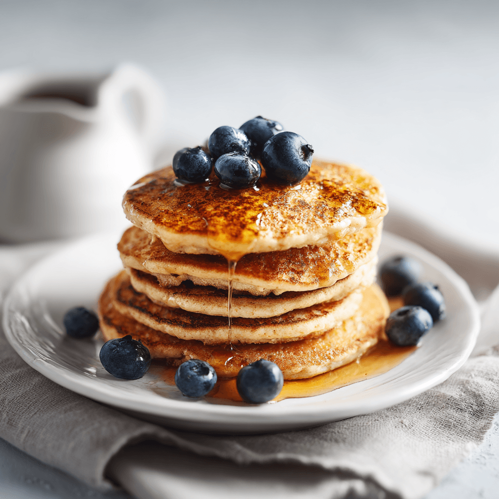 Protein Powder Pancakes Without Banana – 7 Best Hacks for Fluffy Results 6 Protein powder pancakes without banana with syrup and blueberries