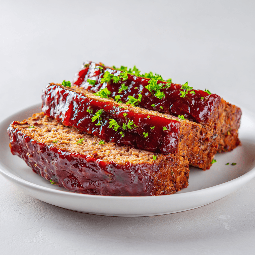 Vegan Meatloaf Impossible: Bold Flavor, No Beef Needed 4 Plate of sliced vegan meatloaf made with Impossible meat, showing perfect texture