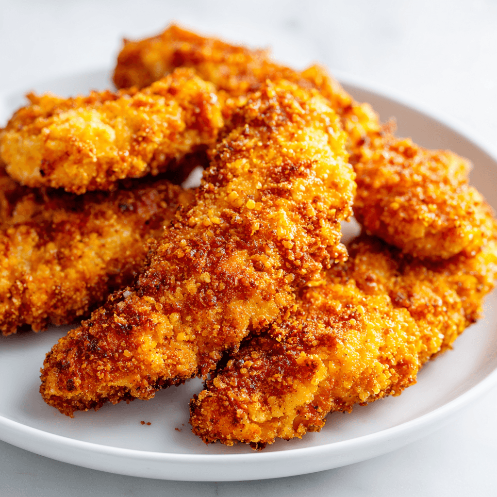 Air Fryer Chicken Tenders – Golden, Crunchy, Family Favorite 3 Ultra-crispy air fryer chicken tenders with golden crust