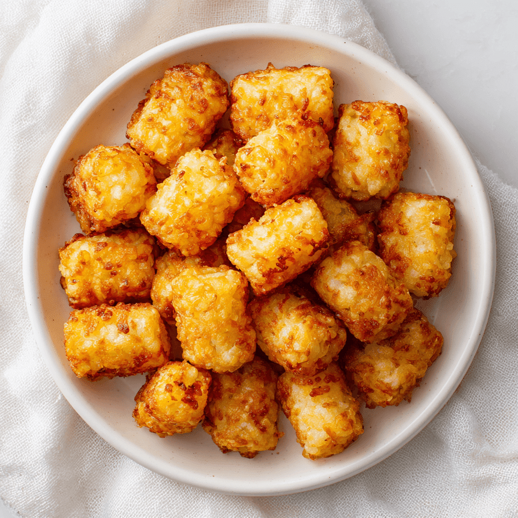 Air Fryer Tater Tots: Crispy, Quick, and Foolproof Every Time 7 Crispy air fryer tater tots served on a white plate