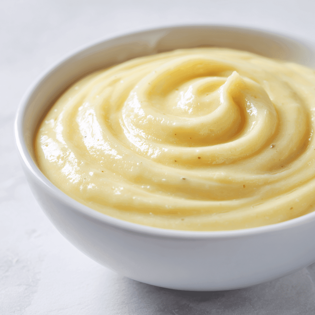 Banana Pudding Recipe: Creamy, Southern, and No-Bake Friendly 2 Creamy vanilla pudding base in a white bowl with a smooth texture
