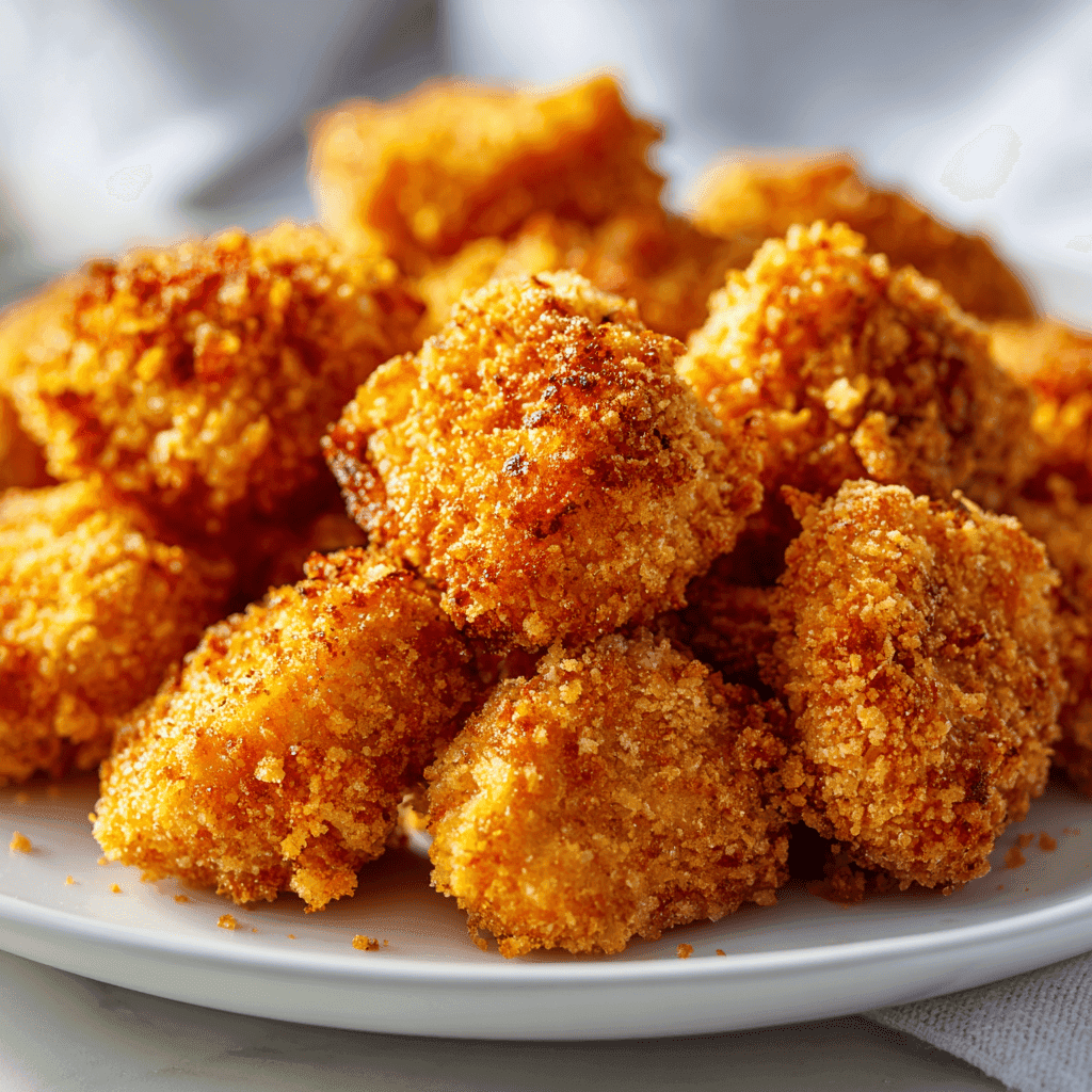 Air Fryer Popcorn Chicken (Crispy, Juicy & Easy Recipe) 1 Juicy air fryer popcorn chicken with crispy golden crust