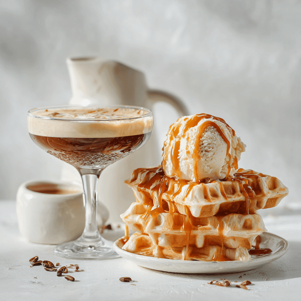 Caramel Sauce for Coffee: Best Brands, Tips & Easy Recipe 4 Caramel sauce used on ice cream, waffles, and in an espresso martini