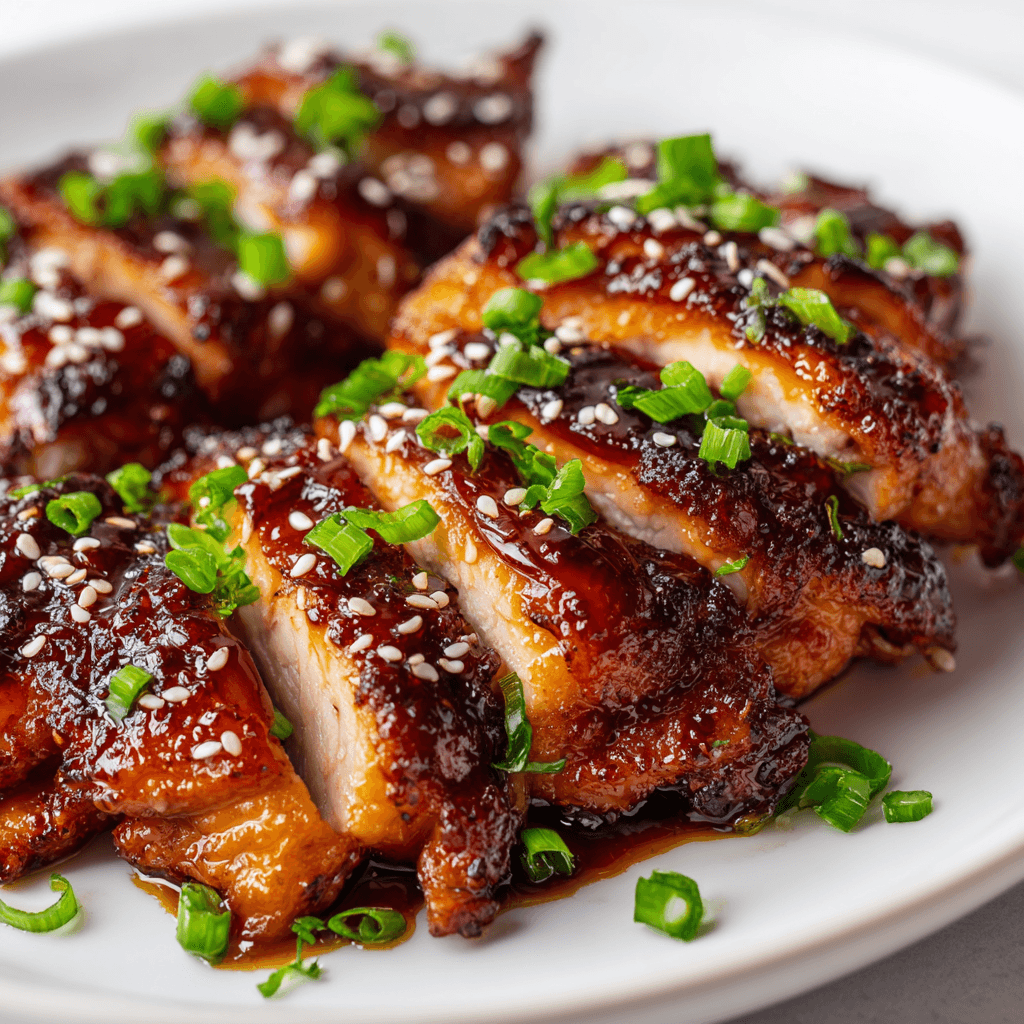 Air Fryer Teriyaki Chicken: Easy & Flavor-Packed Dinner ! 1 Homemade air fryer teriyaki chicken with sticky glaze and sesame seeds