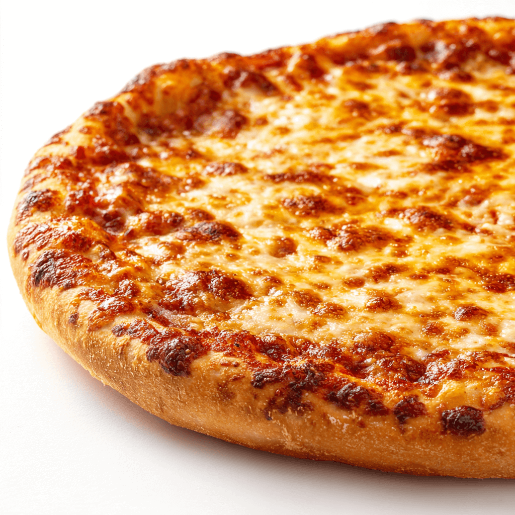 New York Style Pizza Crust Recipe That Nails the NYC Slice at Home 2 Fully baked New York style pizza with thin center and golden puffed crust
