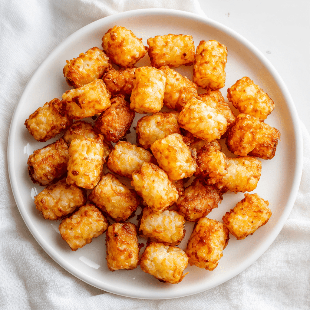 Air Fryer Tater Tots: Crispy, Quick, and Foolproof Every Time 2 Perfectly cooked air fryer tater tots with golden crispy finish